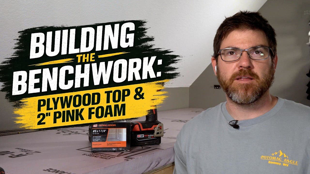 Building the Benchwork: Plywood Top & Foam Roadbed | MP Railroad HO Scale