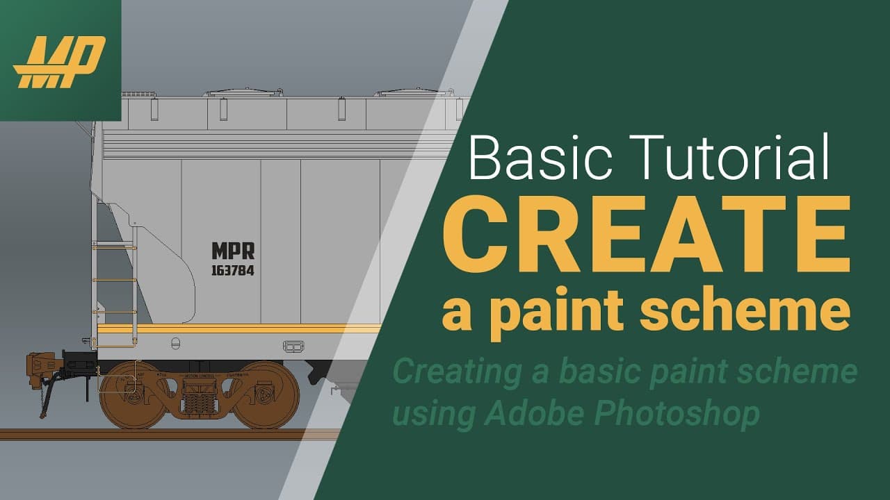 Skip the Pin and Paper Concept! Let's create a paint scheme for your Model Trains in Photoshop!